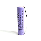 Enerpower 16650 1800 mAh / 2C Li-Ion 3.7V industrial cell (UL) U solder tag